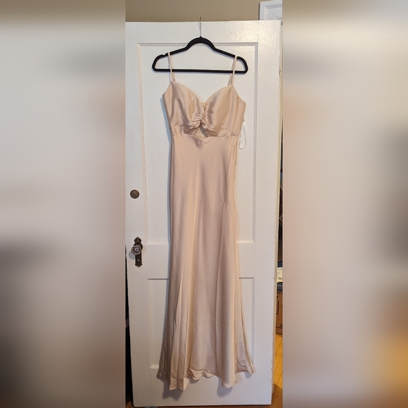 Bridesmaid Dress Beige Sand - Picture 3 of 4
